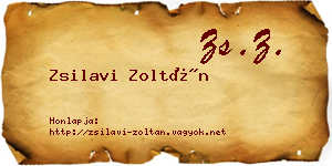 Zsilavi Zoltán névjegykártya